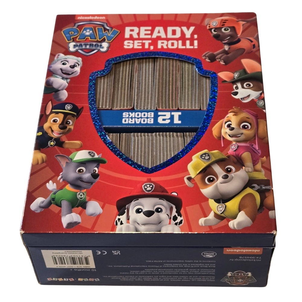 PAW Patrol Ready Set Roll 12 Board Book Set PI Kids